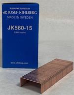 JK560-15 (A-58) Carton Staples, 5/8-inch leg. LF. 20,000/carton. JK Brand.