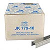 JK779-10 3/8-inch staples, 1/2-inch crown. Galv. 5,000/box. JK Brand.