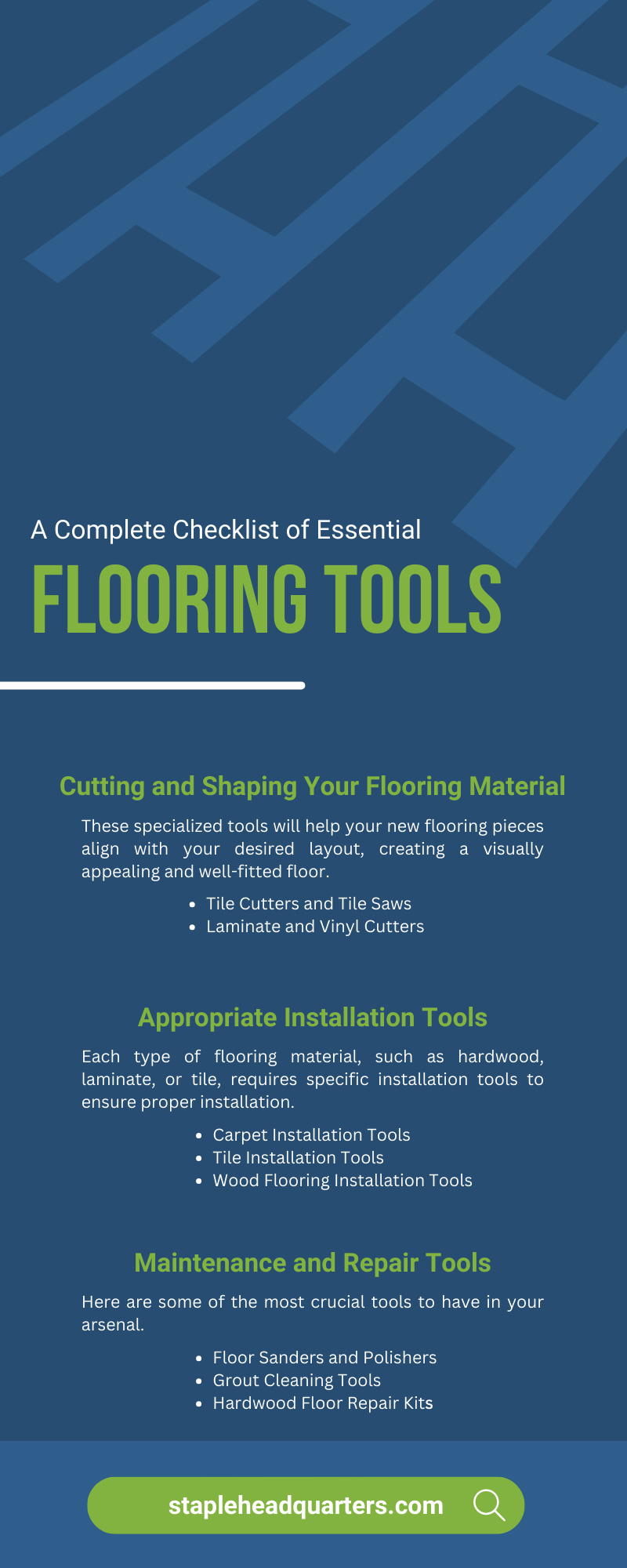 A Complete Checklist of Essential Flooring Tools