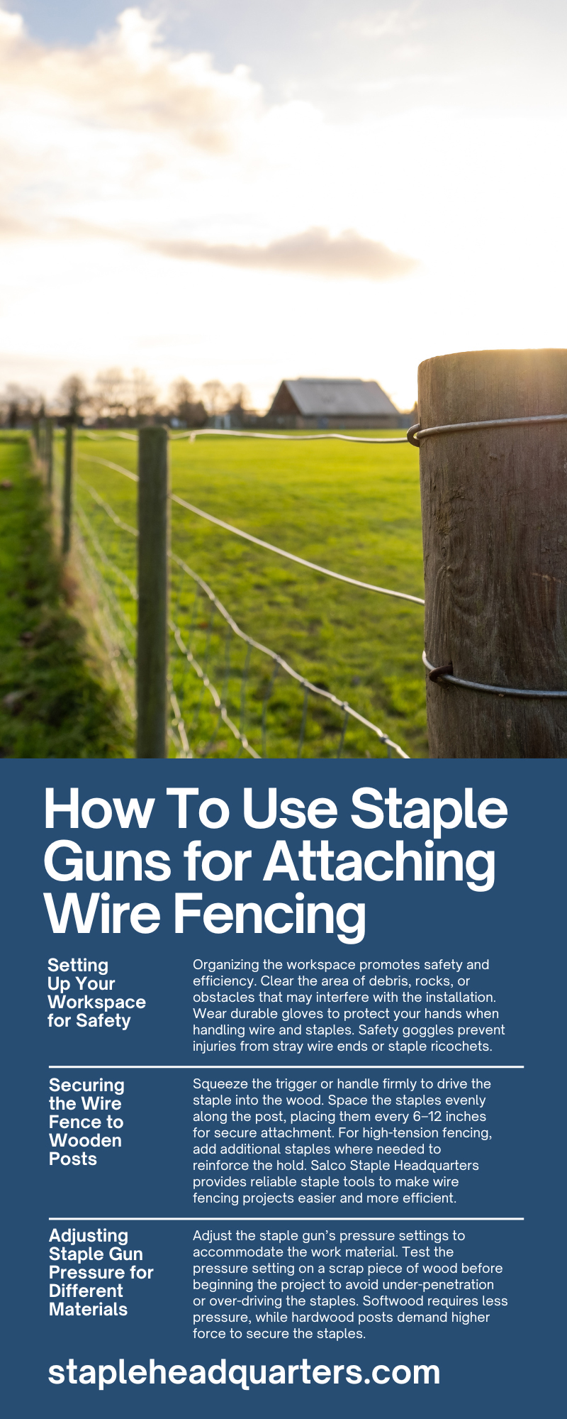 How To Use Staple Guns for Attaching Wire Fencing