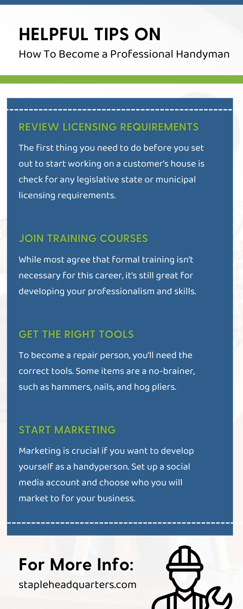 10 Helpful Tips on How To Become a Professional Handyman