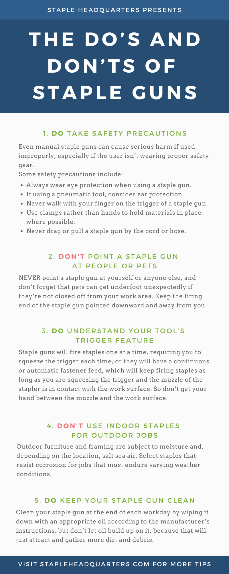 Staple Guns Do&rsquo;s and Don&rsquo;ts 